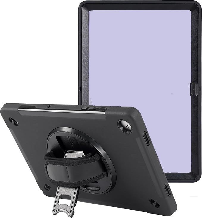 Protective Case for Tablet 12.9" w/360degree Rotation, Kickstand & Handstrap
