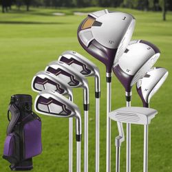 Complete Golf Clubs Package 8 Club Set for Men Woman Right Handed True Temper Steel Shafts Putter Stand Golf Club Bag Type and 3 H C Bonus Head