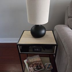 End Table And Lamp