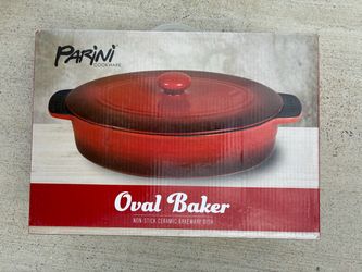 Parini Cookware Oval Baker Non-Stick Ceramic Dish