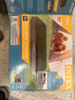Intex full size air bed and Quick Fill Electric Air Pump