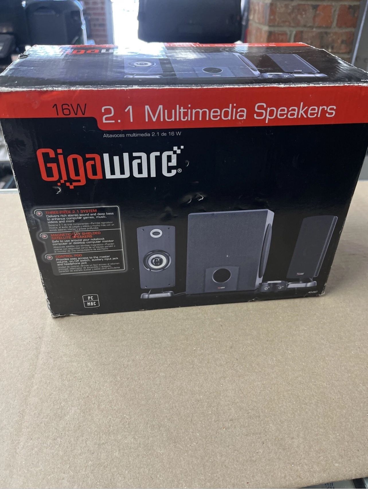 Gigaware 2.1 Dolby 16w PC Gaming Speakers [Like New]