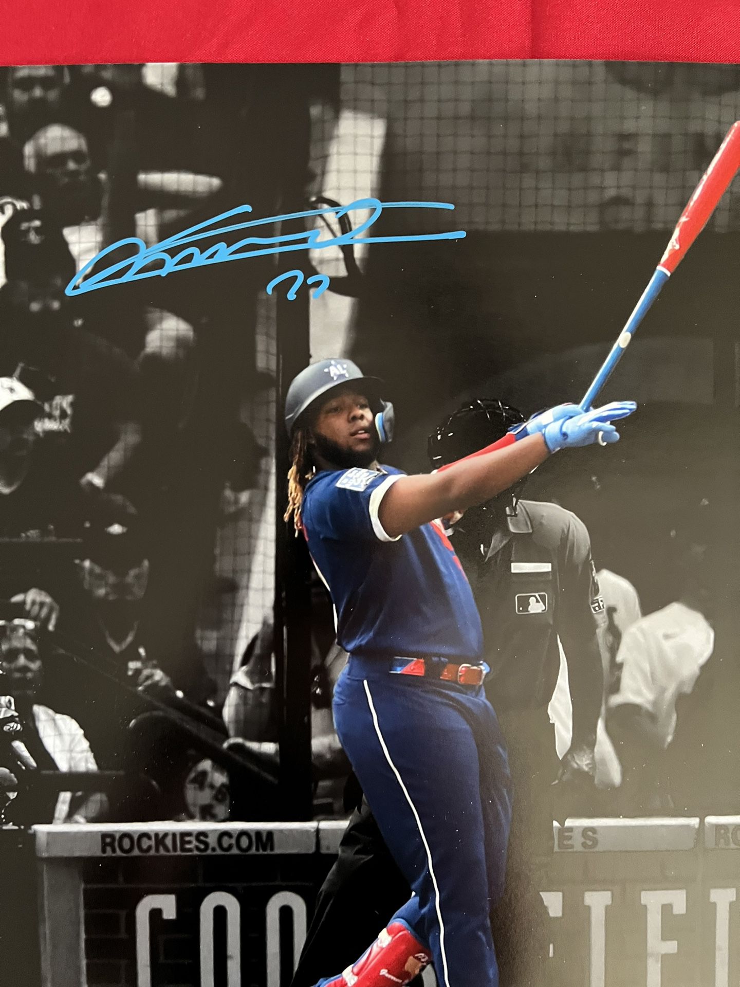 Vladimir Guerrero Jr. Autographed 16x20 - Batting