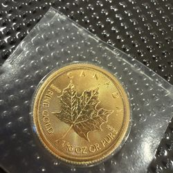 Canda Gold Maple Leaf 1/10
