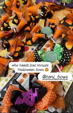 Halloween Bows! All Styles ! Hurry Going Fast