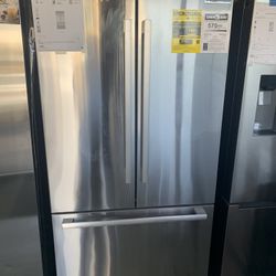 3  Door **Refrigerator Stainless Steel - Great Deal!