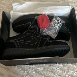 Travis Scott Black Phantom Jordan 1 Retro Low OG SP-Size 9