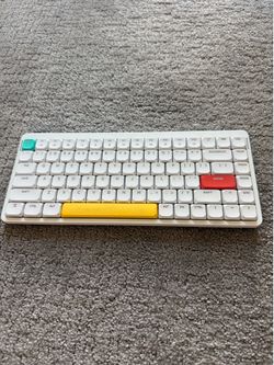 Nuphy Air75 w/ addtl Shine Through Keycaps mechanical keyboard