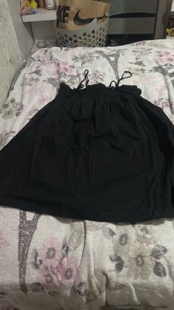 Black Spaghetti Strap Mini Dress