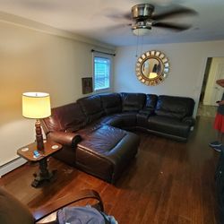 Leather sectional For Sale 