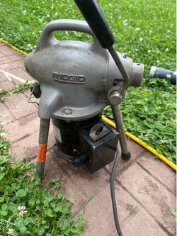RIDGID K-50 with drain cleaner cable