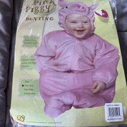 Pig Costume 0-8mo