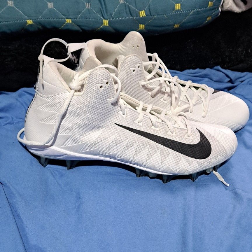 Men’s Size 16 Nike Alpha Menace Pro Mid TD P White Football Cleats 871451-101