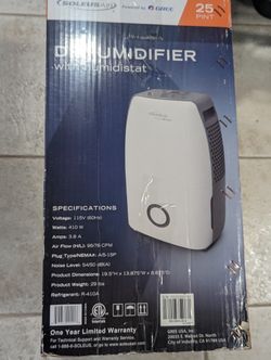 Soleusair- Dehumidifier 25 Pints