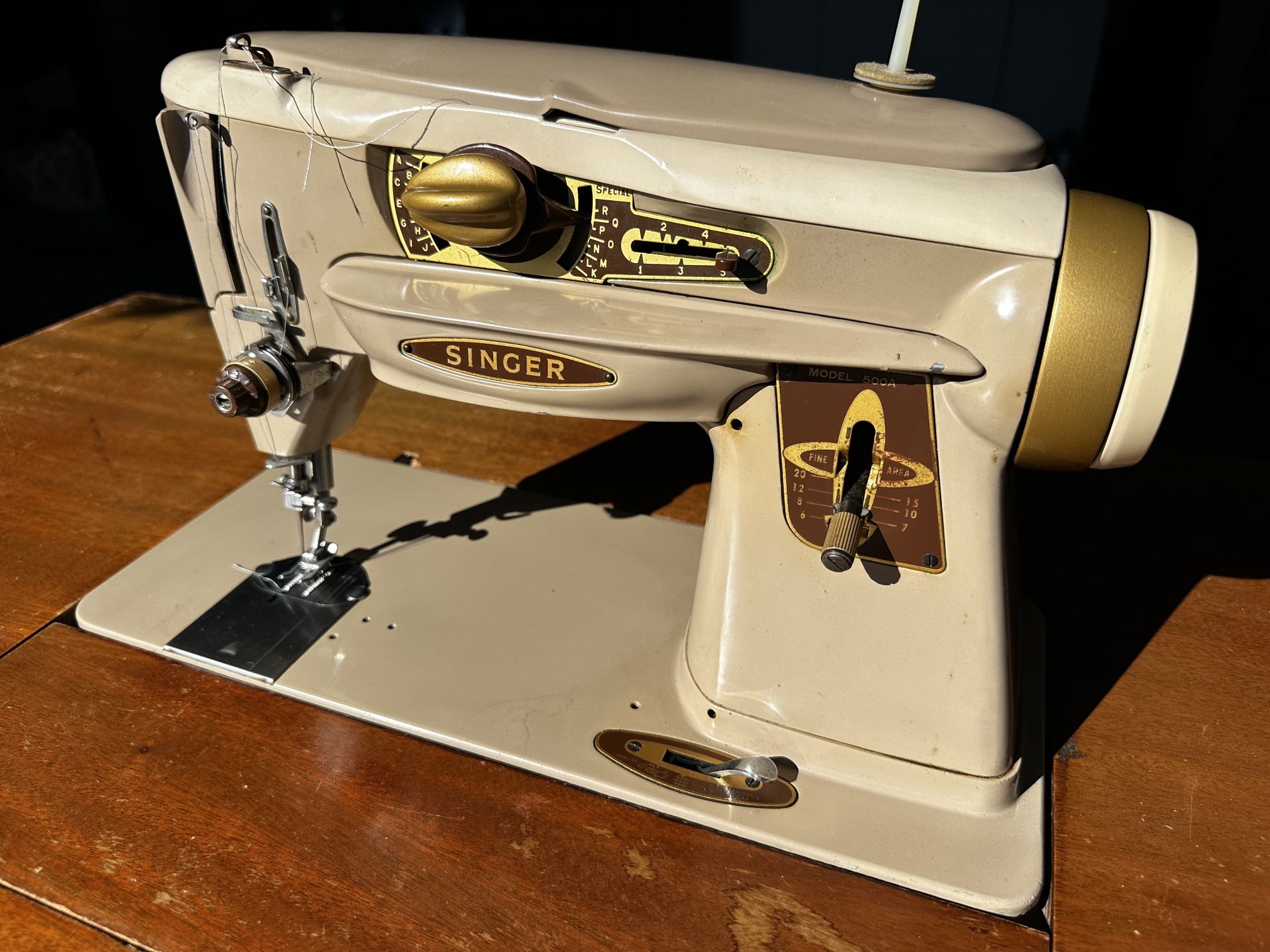 SINGER SLANT-O-MATIC ROCKETEER 500A SEWING MACHINE REVIEW