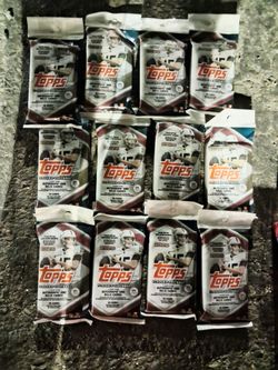 2026 Topps Flagship Football Card Fat Packs Lot of 12