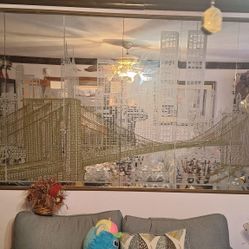 Picture Mirror NewYork Skyline with Twin Towers