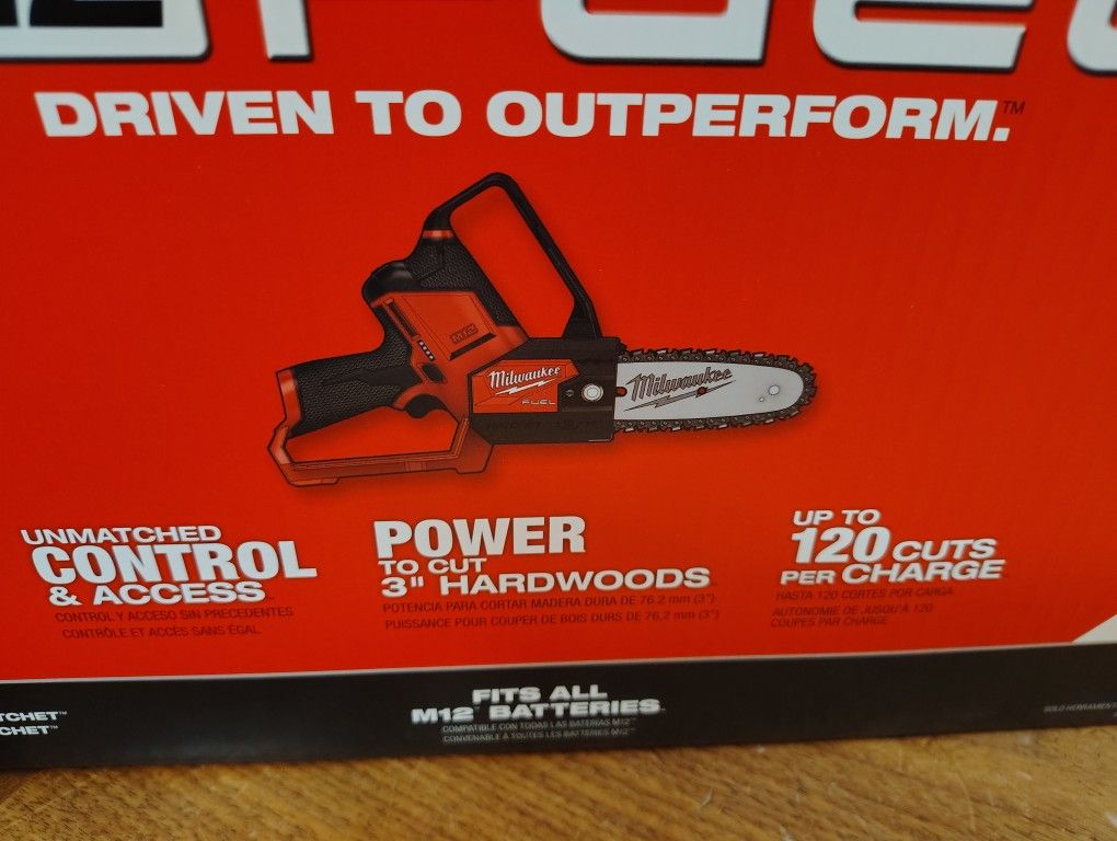 Milwaukee Fuel M12 Hatchet Chainsaw Tool Only