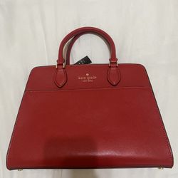 Kate Spade Red Leather Bag 