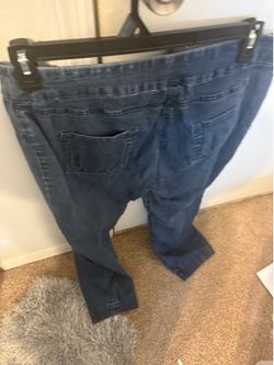 Woman blue jeans