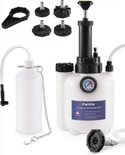 3L Brake Fluid Bleeder Kit w/ 1L Catch Bottle, Pressure Brake Bleeding Tool, Manual Power Bleeder Pump for Flush Brakes and Clutch System, Upgraded Ad