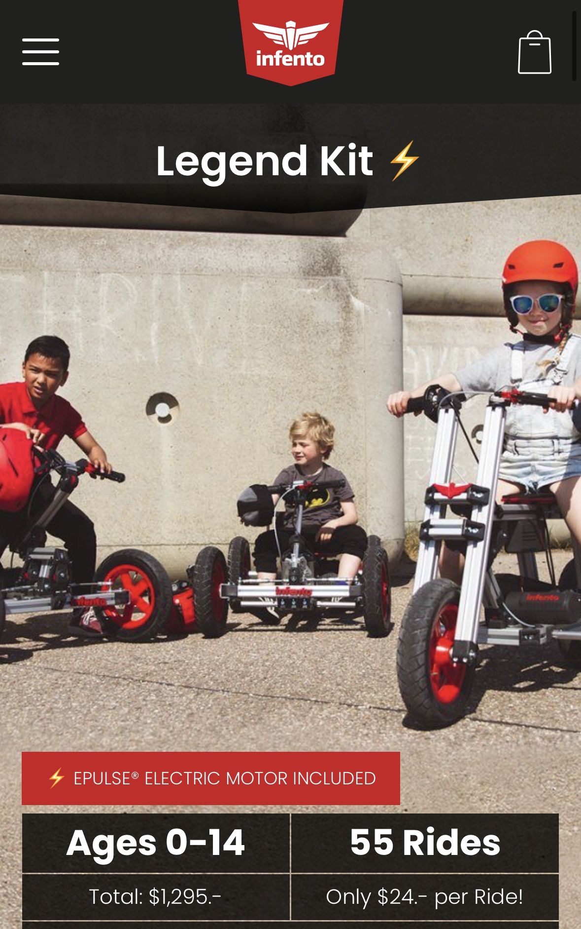 Infento Legend kit - Build Your Ride Ebike