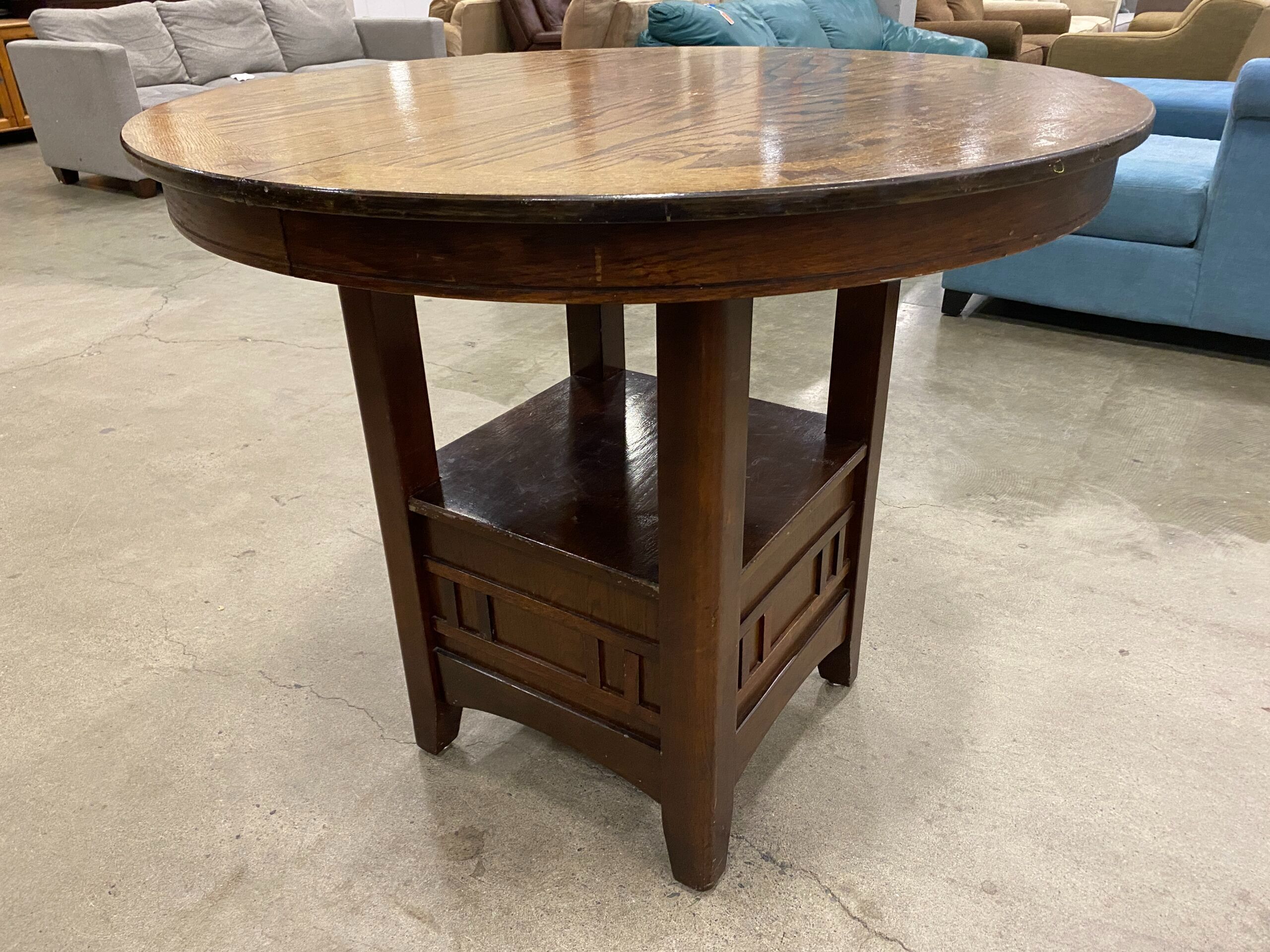 Round 2 Tier Mission Style Dining Table