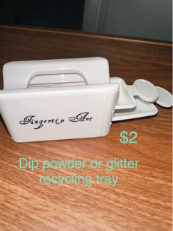 Nail tool.  Dip powder or glitter tray