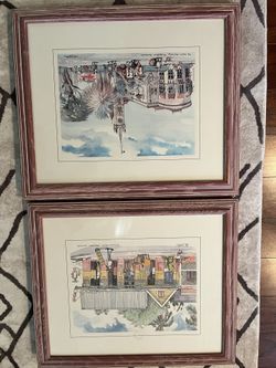Jill Walker Signed and Framed Artwork
