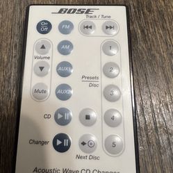 Bose Acoustic Wave CD Changer Remote Control Wave Radio/CD CD-3000 White Used