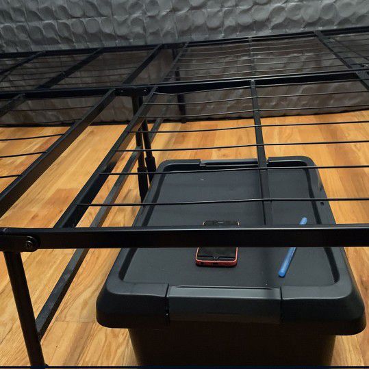 Foldable Metal Bed Frame Queen Size