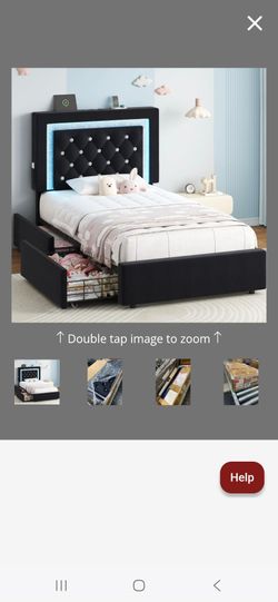 Jocoevol Twin Bed Frame with Storage