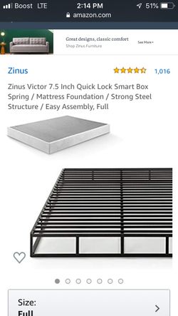 Zinus full size box spring