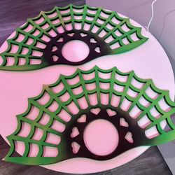 Practice Fluorescent Fans ultra light Pair-Russian Grip