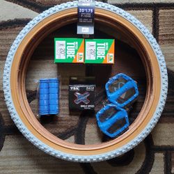 NEW Bicycle Bmx Parts Bundle 20" Blue Classic