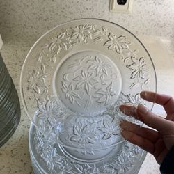 Princess House Fantasia Crystal Salad Or Dessert Plates 