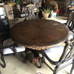 54” Round Table & Chairs