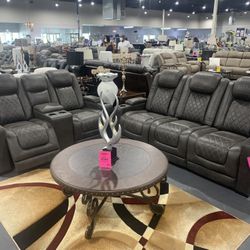 Brand New Grey Reclining Set !! $249 - A Month! 