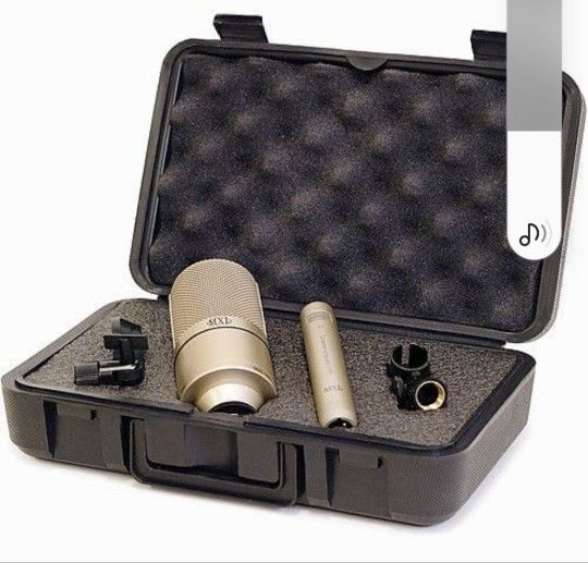 MXL 990 / 991 Condenser Microphone KitThe MXL 990/MXL 991 Recording Mic Package is your one-stop mic kit for vocals, drum overheads, acoustic guitars,