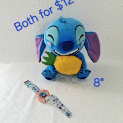 Disney Lilo And Stitch Plush And Watch Bundle 