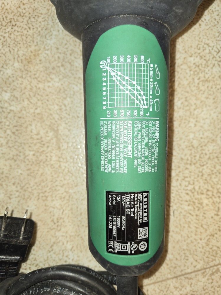 Leister Plastic Heating Gun