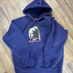 Purple supreme hoodie Size Medium