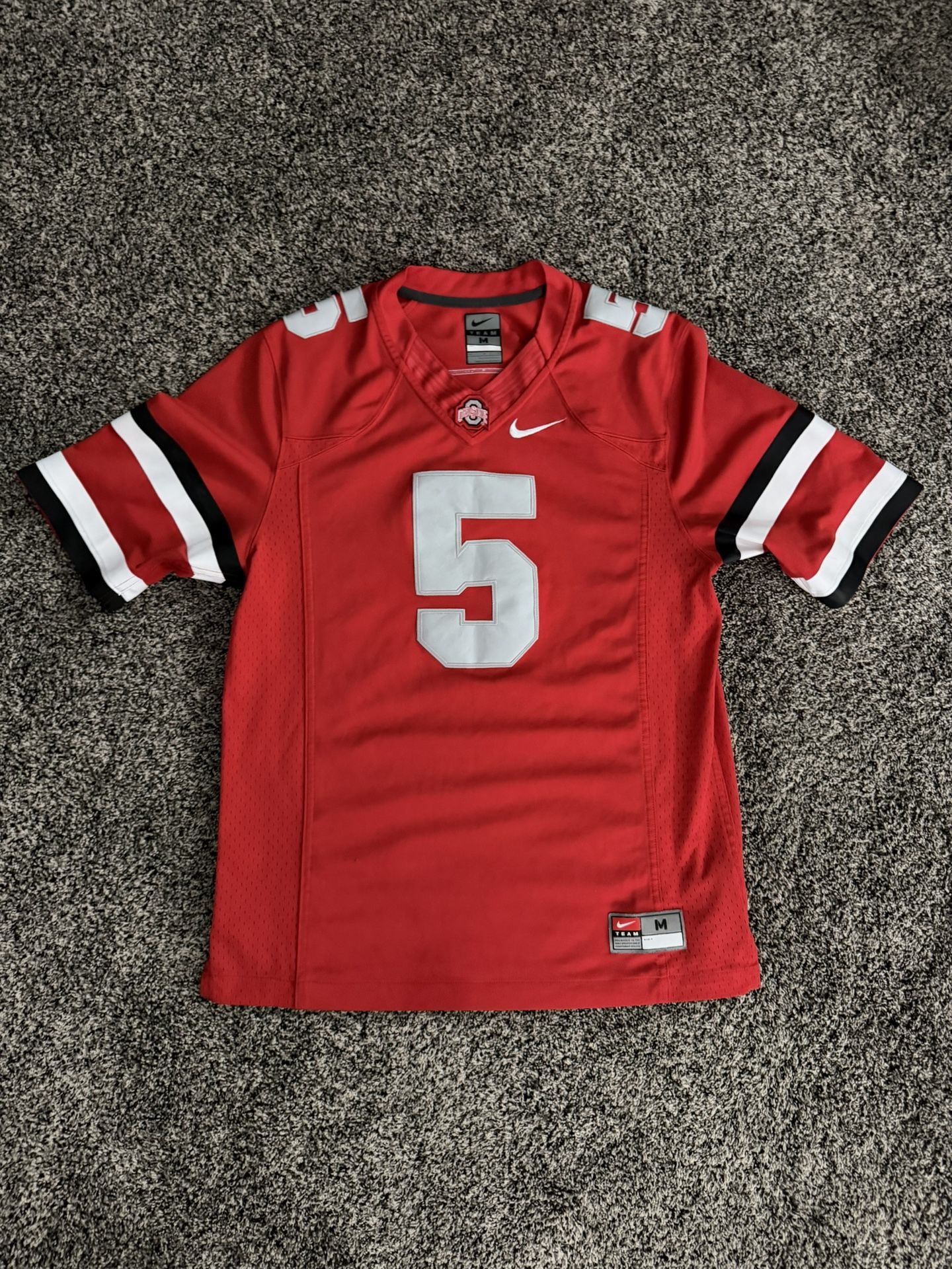 NIKE MENS OHIO STATE OSU BUCKEYES 2012 PRO COMBAT RIVALRY ALTERNATE THROWBACK FOOTBALL JERSEY MEDIUM