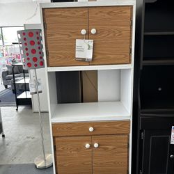 Microwave Pantry Cabinet Available In Different Colors 
