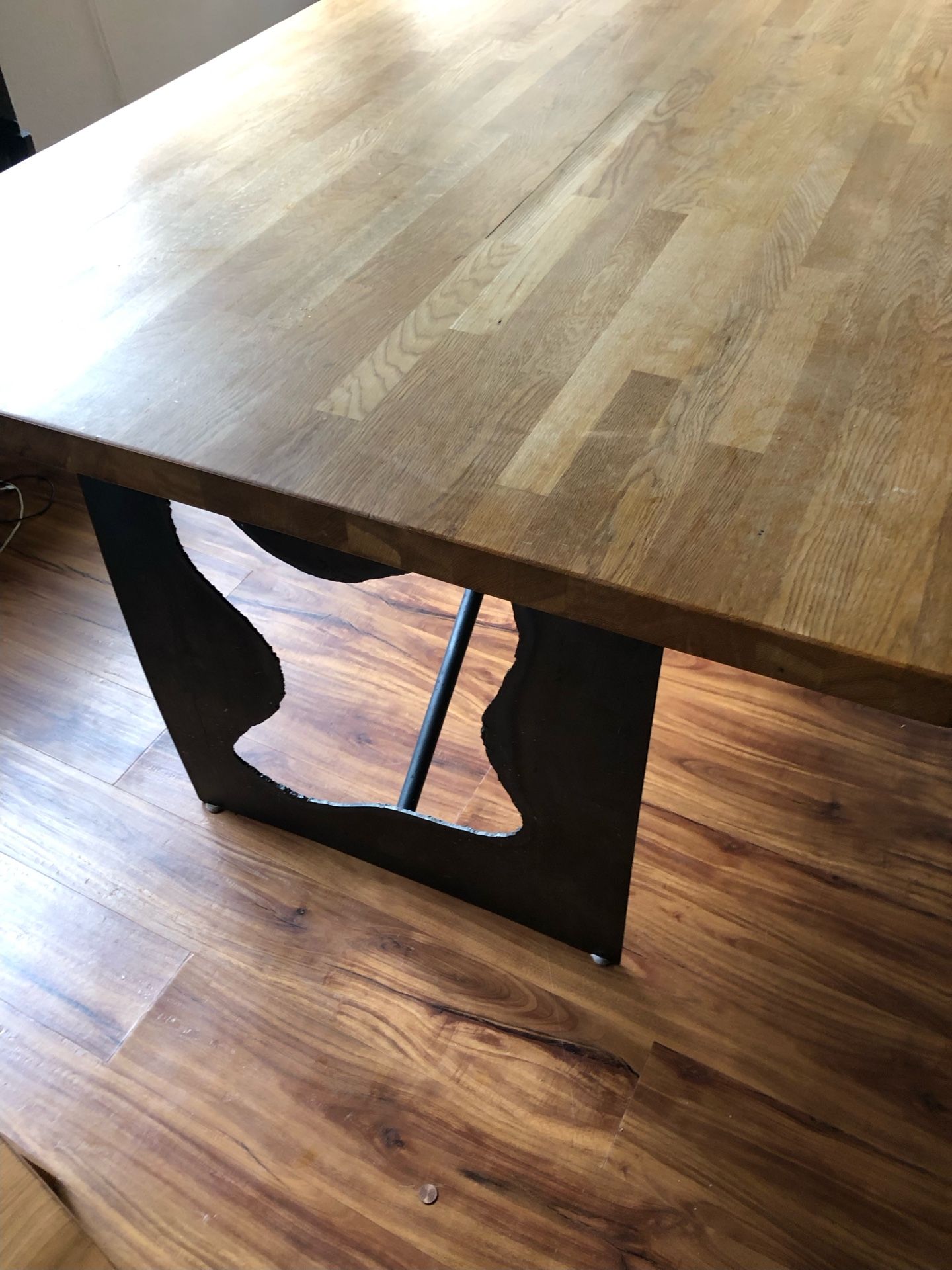 Custom Wood & Steel Dining Table