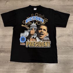 Barack Obama VICTORY 44th President Men’s Size XXL
