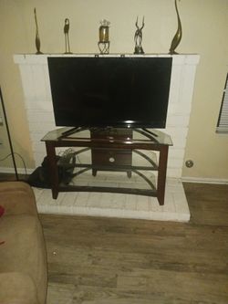 glass TV stand