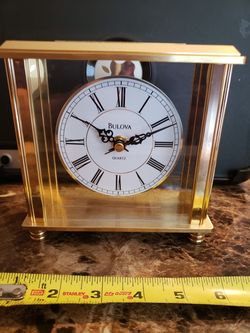 Collectible Bulova Quartz Trump Mantle Clock