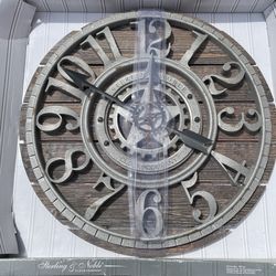 sterling & noble clock company rustic farmhouse clock