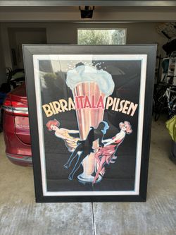 Birra Italia Pilsen XL Print. Wall Art